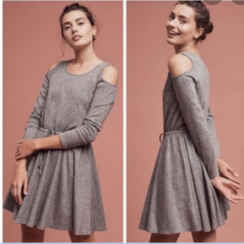 Anthropologie Cold Shoulder Dress - S
